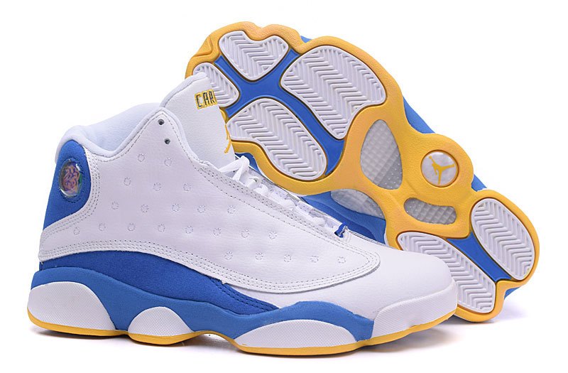 jordan 13 blue and yellow