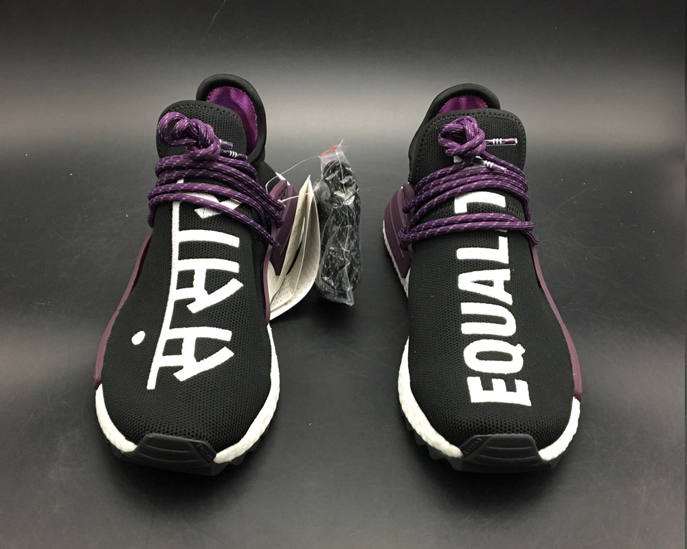 Pharrell adidas NMD Hu Trail 'Equality' Core Black/Deepest Purple – Jordans  To U