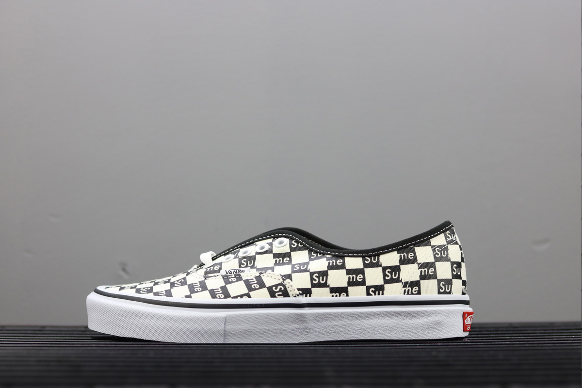 checkerboard vans supreme
