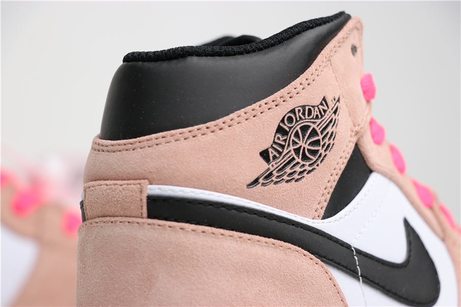 tan and pink jordans