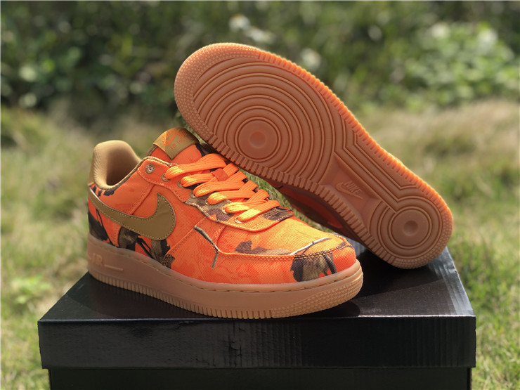 nike air force orange camo