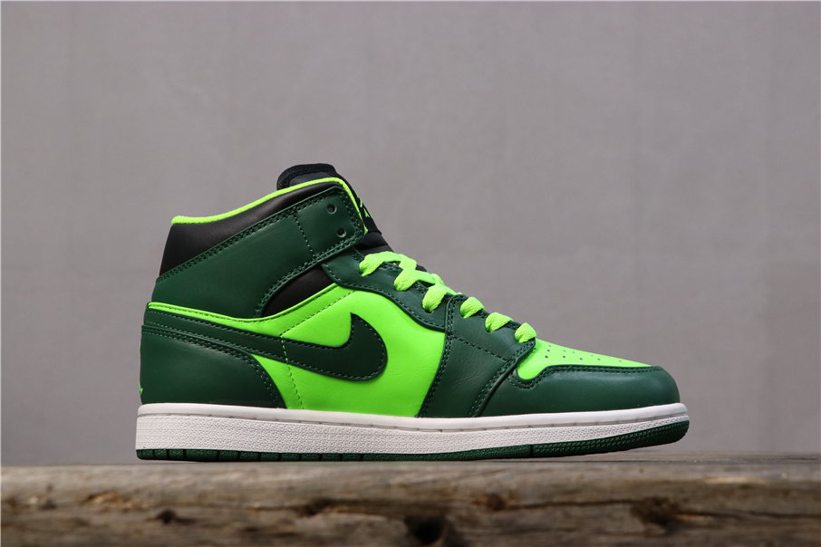 air jordan 1 mid gorge green