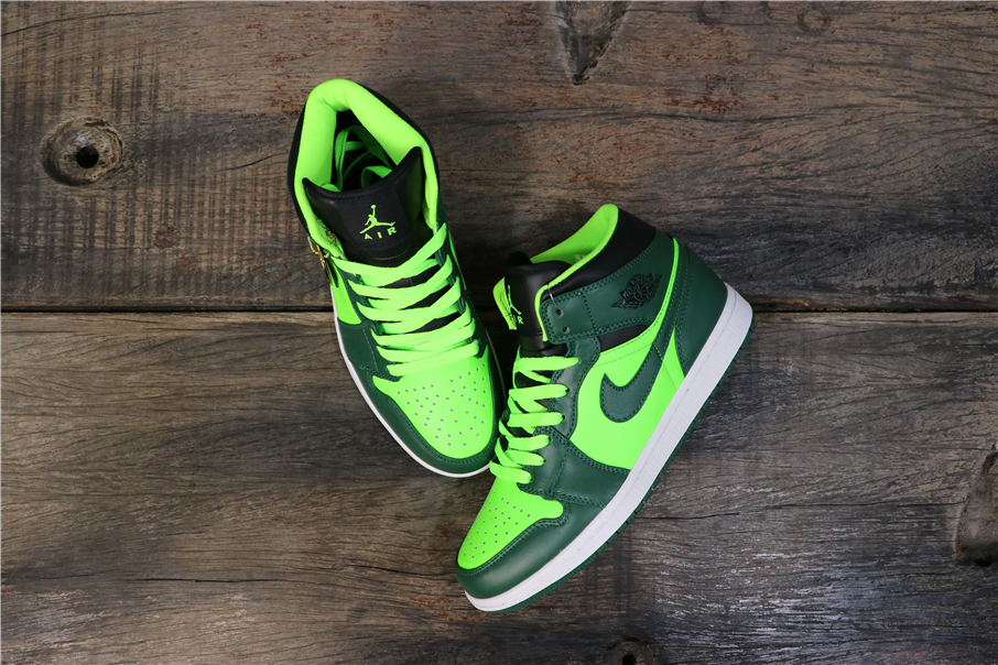 air jordan 1 mid gorge green