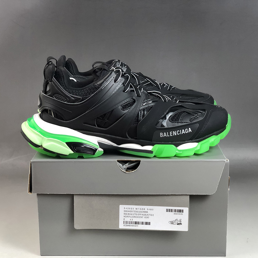Balenciaga Track Trainers Black/Neon Green – Jordans To U