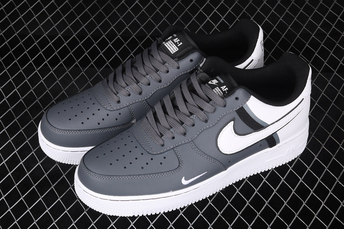 nike air force white grey black