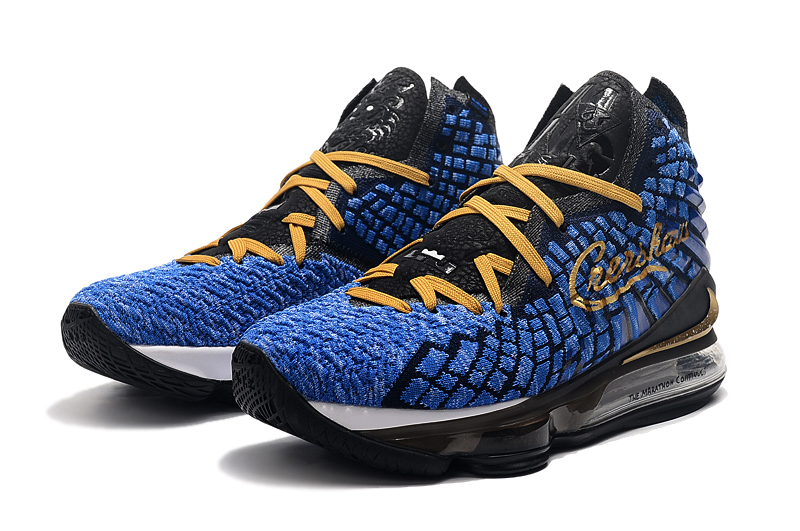 lebron 17 blue and gold