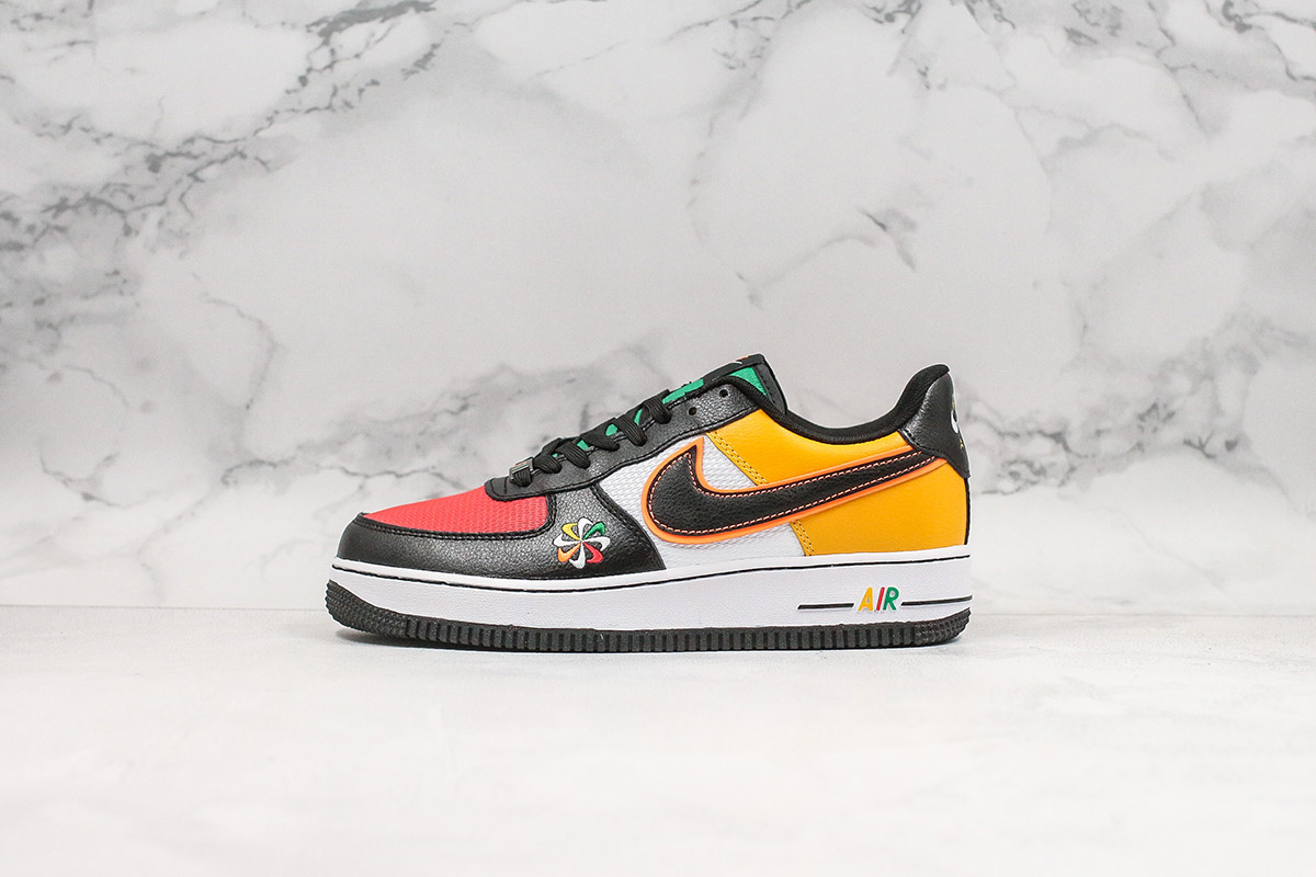 air force 1 red green yellow