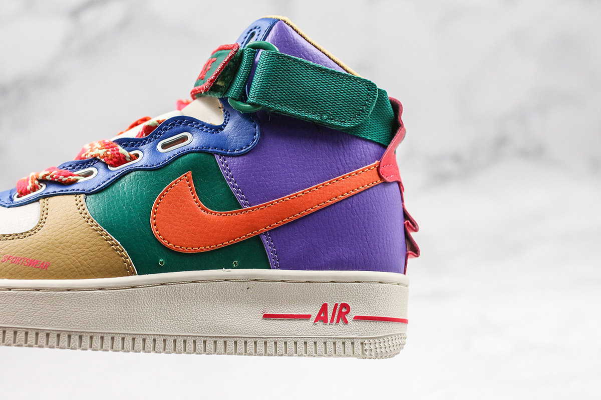 air force 1 high top multicolor