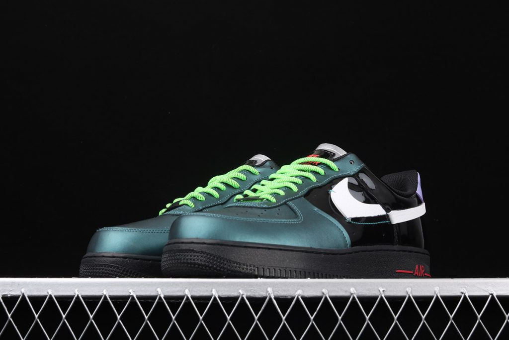 air force 1 black purple green
