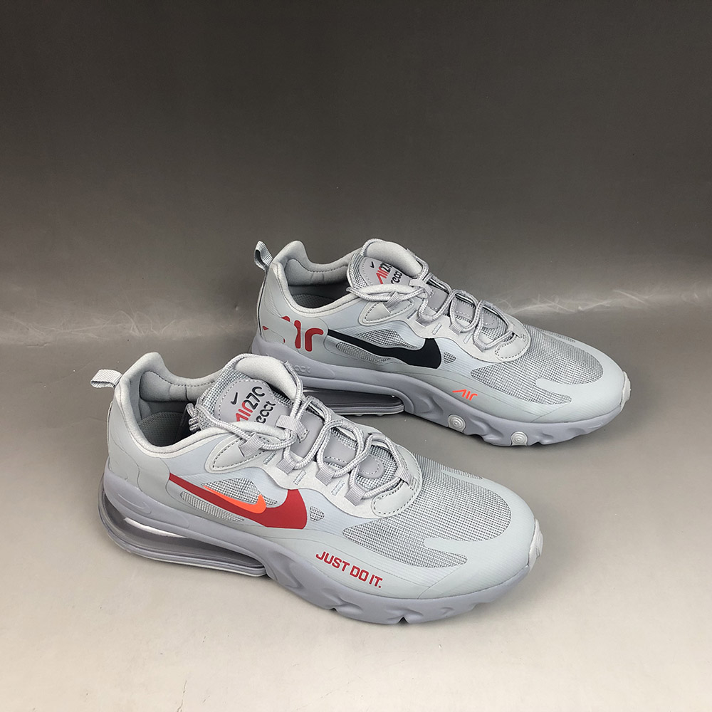 nike 270 react wolf grey crimson red