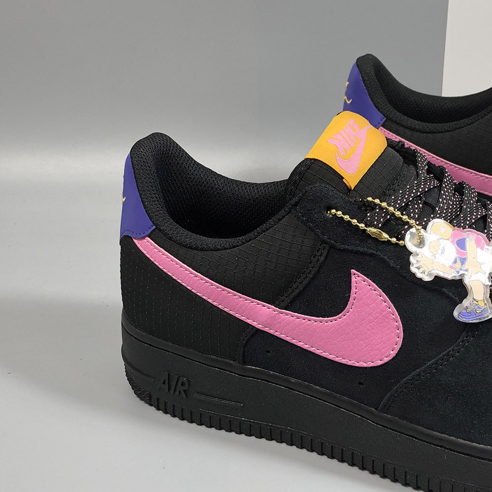 black and pink af1