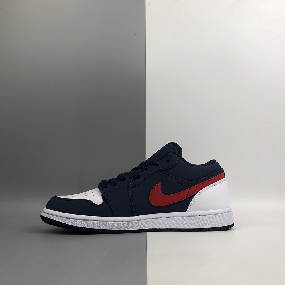 jordan 1 low navy red