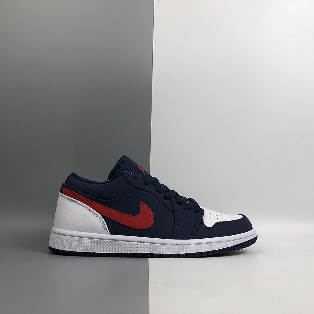 jordan 1 low navy red