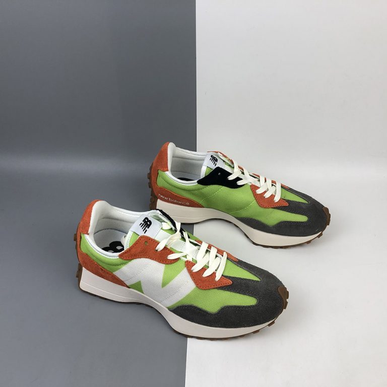 new balance 327 green and orange