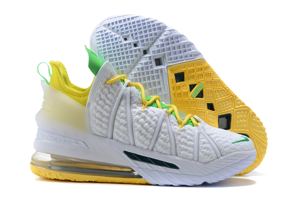 lebron 18 all yellow