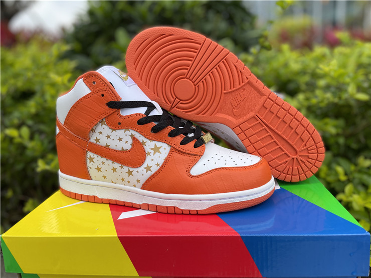 nike sb supreme high orange