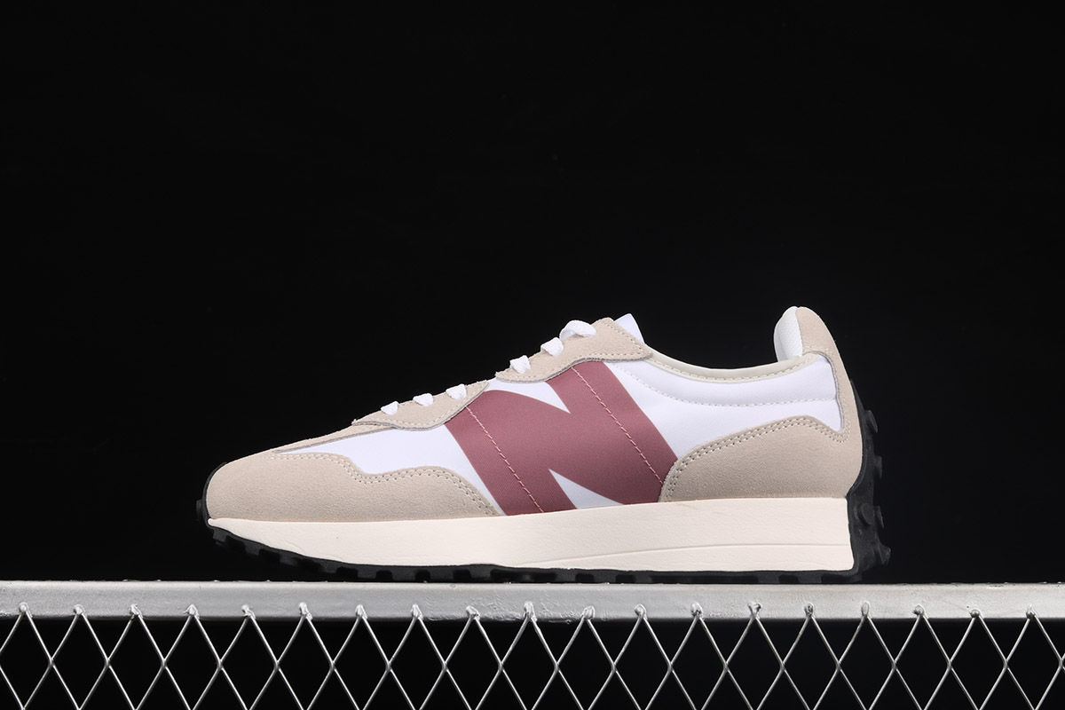 new balance 327 light grey with rose