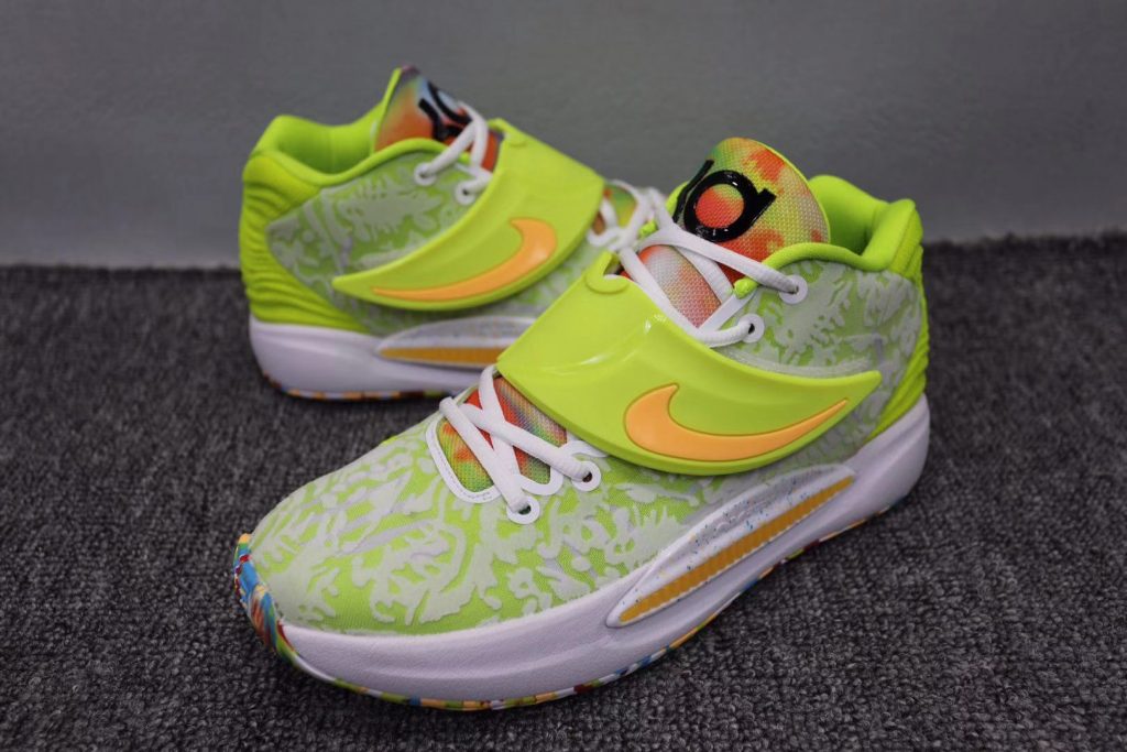 nike kd 14 white lime green