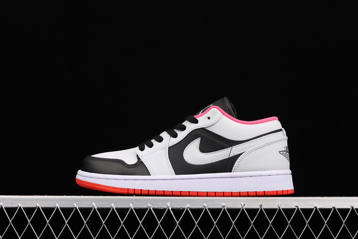 jordan 1 low black white wolf grey infrared 23