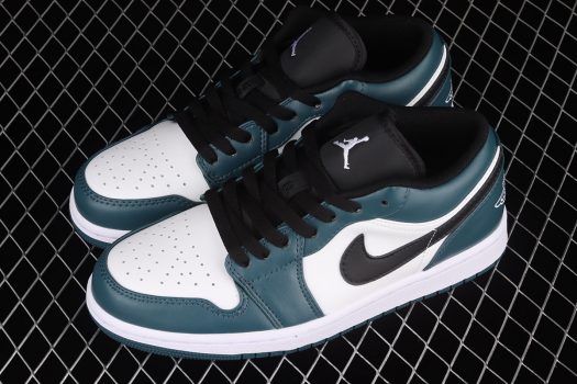 black white and teal jordan 1