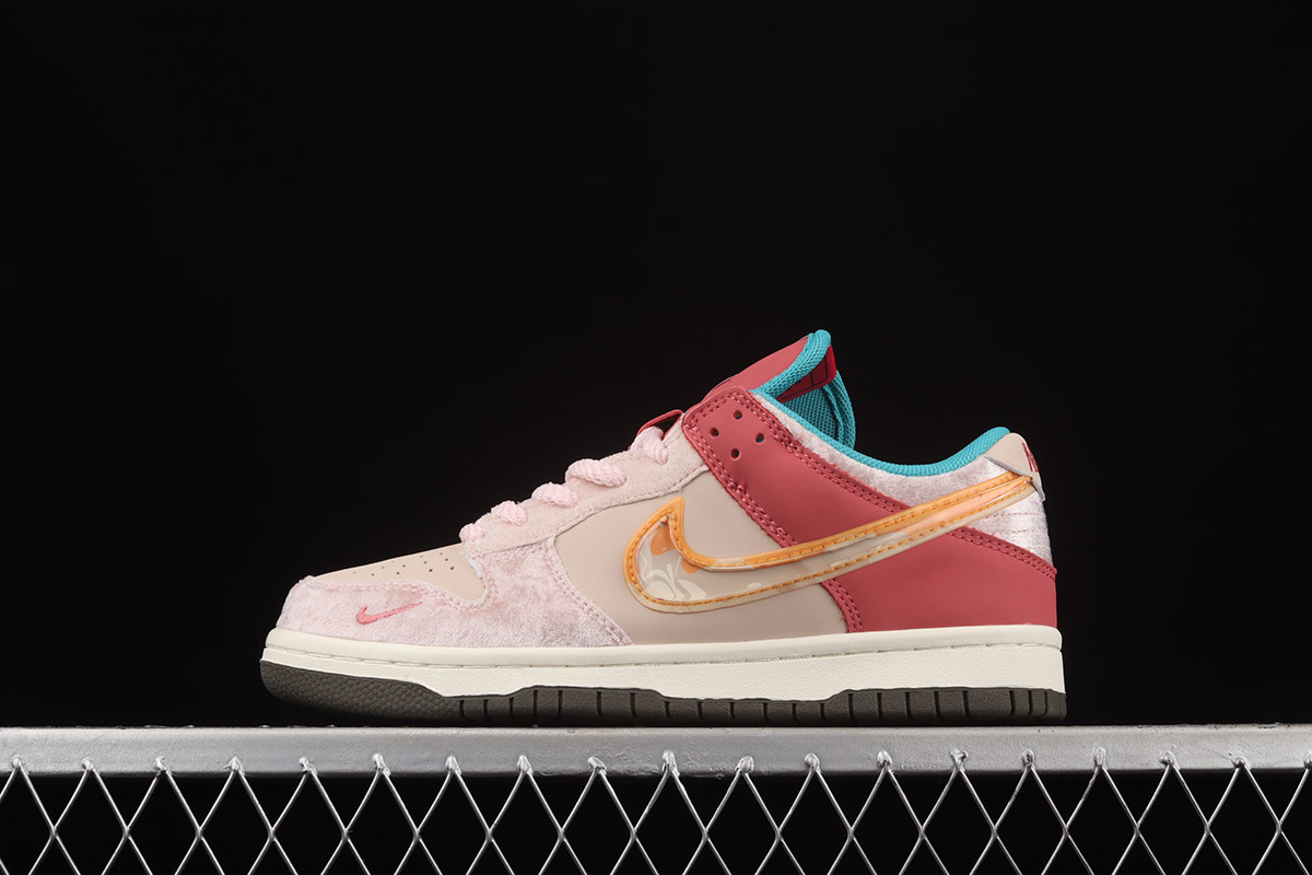 Social Status x Nike Dunk Low “Strawberry Milk” Canvas/Mid Soft Pink