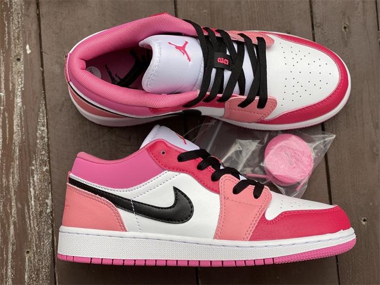 nike air jordan 1 low pink red