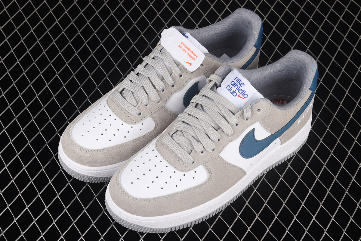 Nike Air Force 1 Low “Athletic Club” Light Smoke Grey/Marina-White For ...