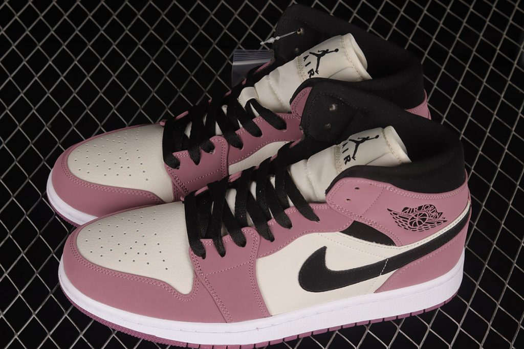 Air Jordan 1 Mid Light Mulberry/Light Bone/White/Black For Sale ...