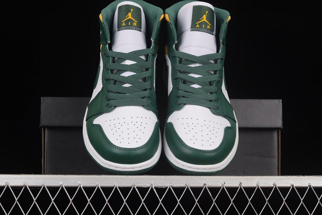 Air Jordan 1 Mid ‘Seattle Supersonics’ Green Yellow For Sale – Jordans To U