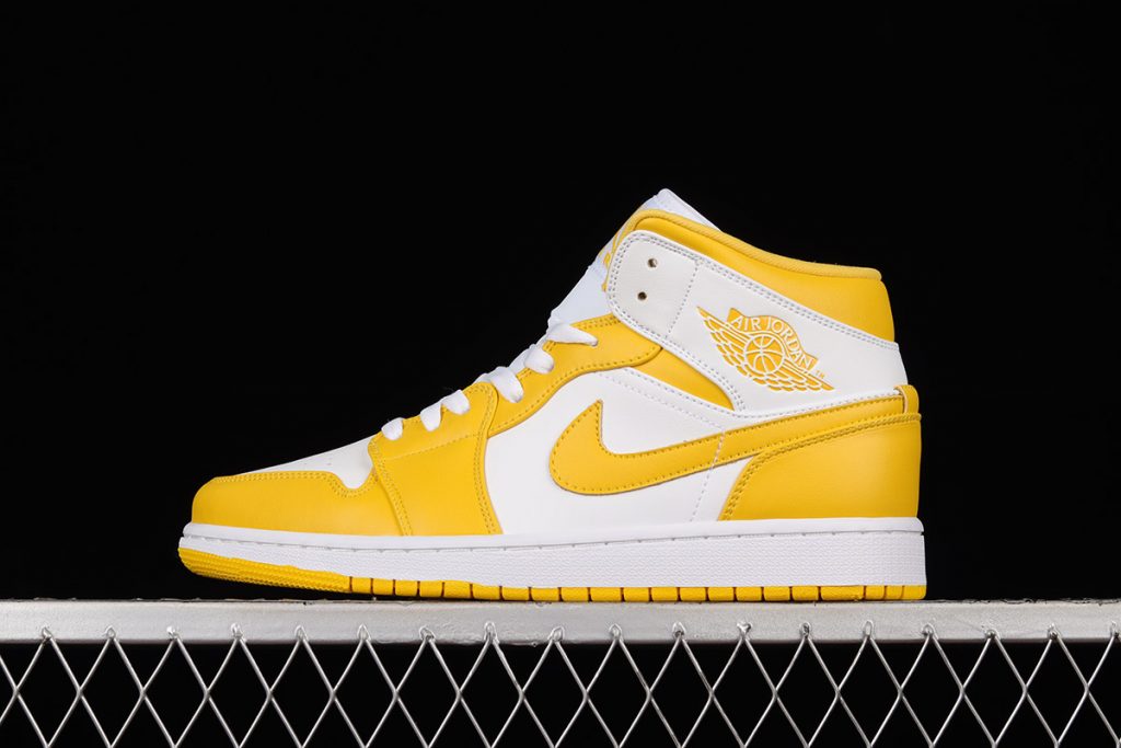 air jordan 1 yellow and white