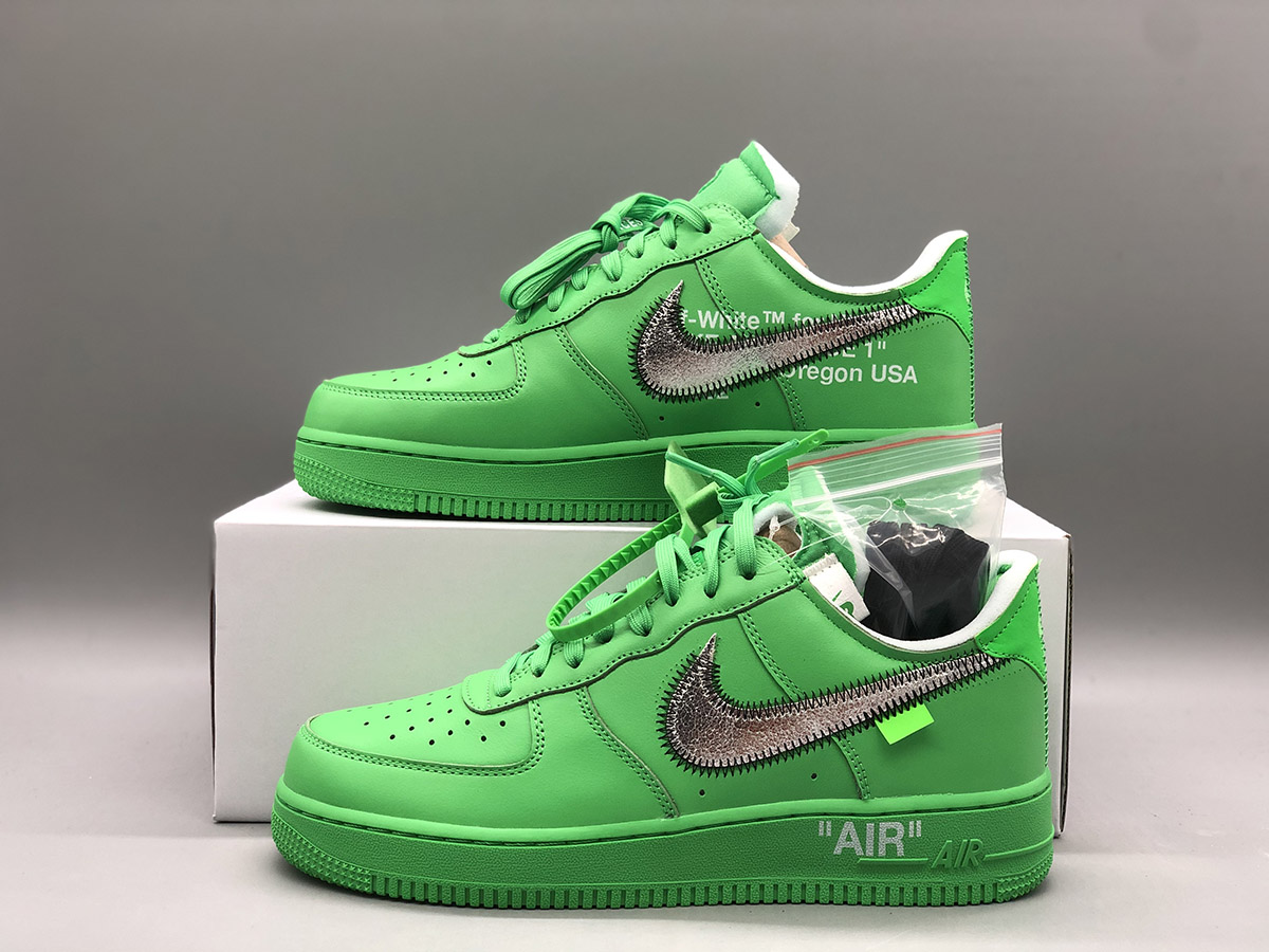 OFF-WHITE x Nike Air Force 1 Low “Light Green Spark” DX1419-300 For ...