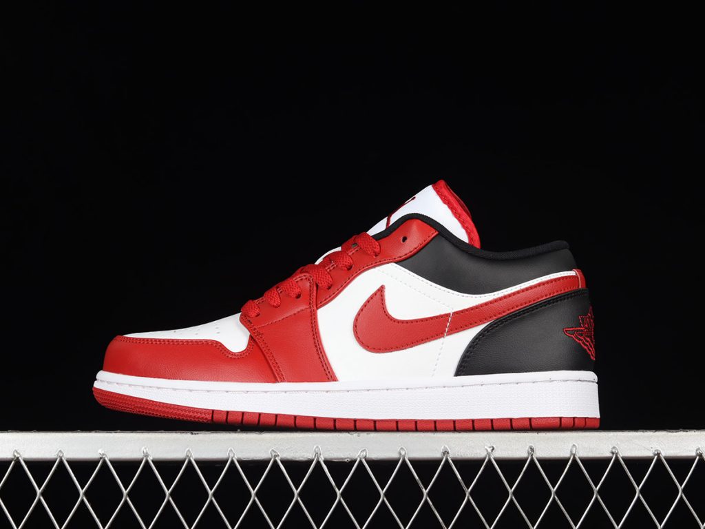 air jordan 1 low white red black