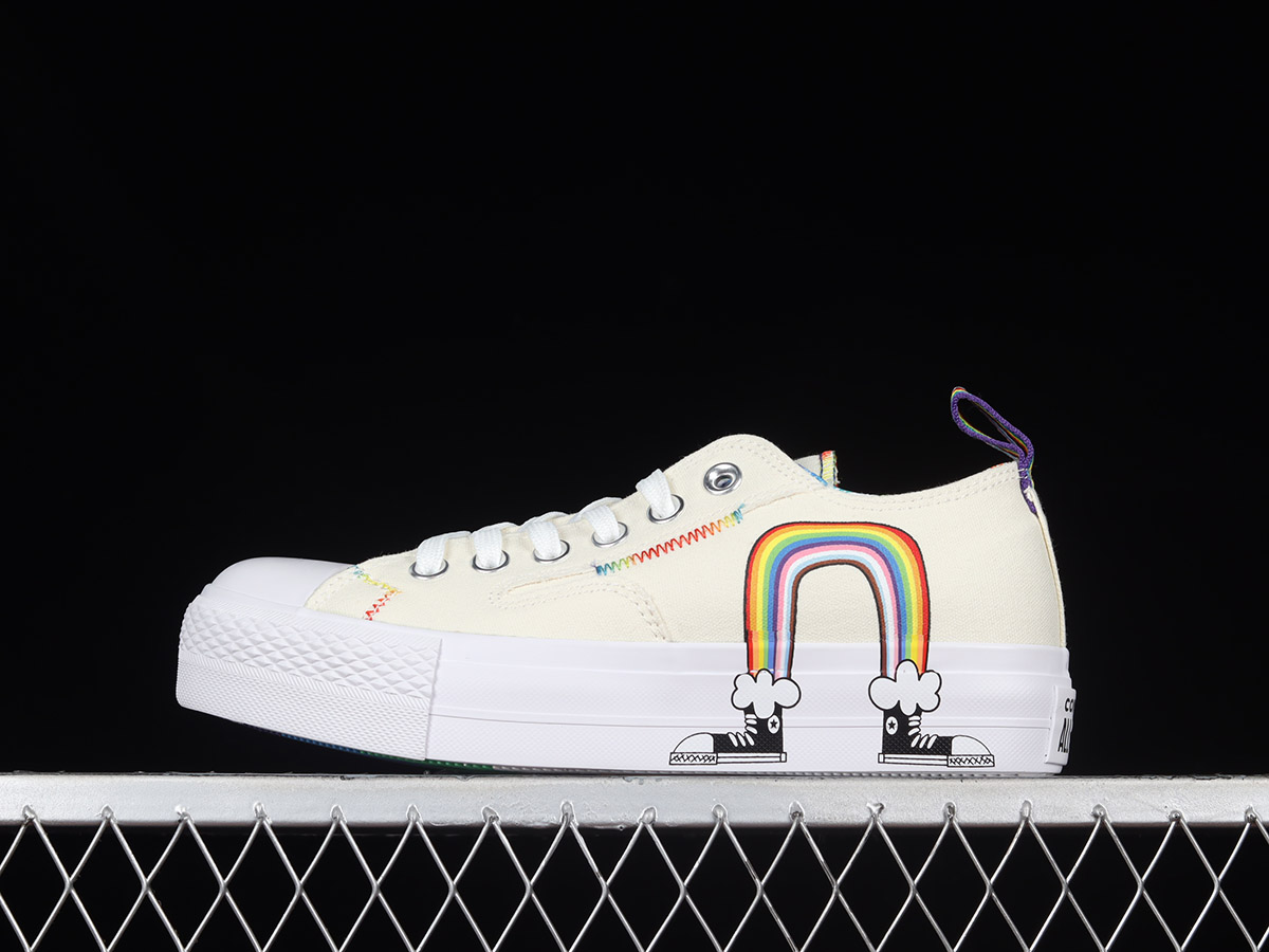 Converse Chuck Taylor All Star Lift Platform Pride Egret University Red