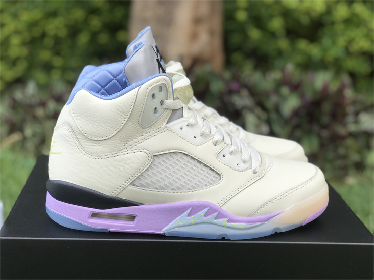 DJ Khaled x Air Jordan 5 We The Best Sail/Washed Yellow-Violet Star For ...