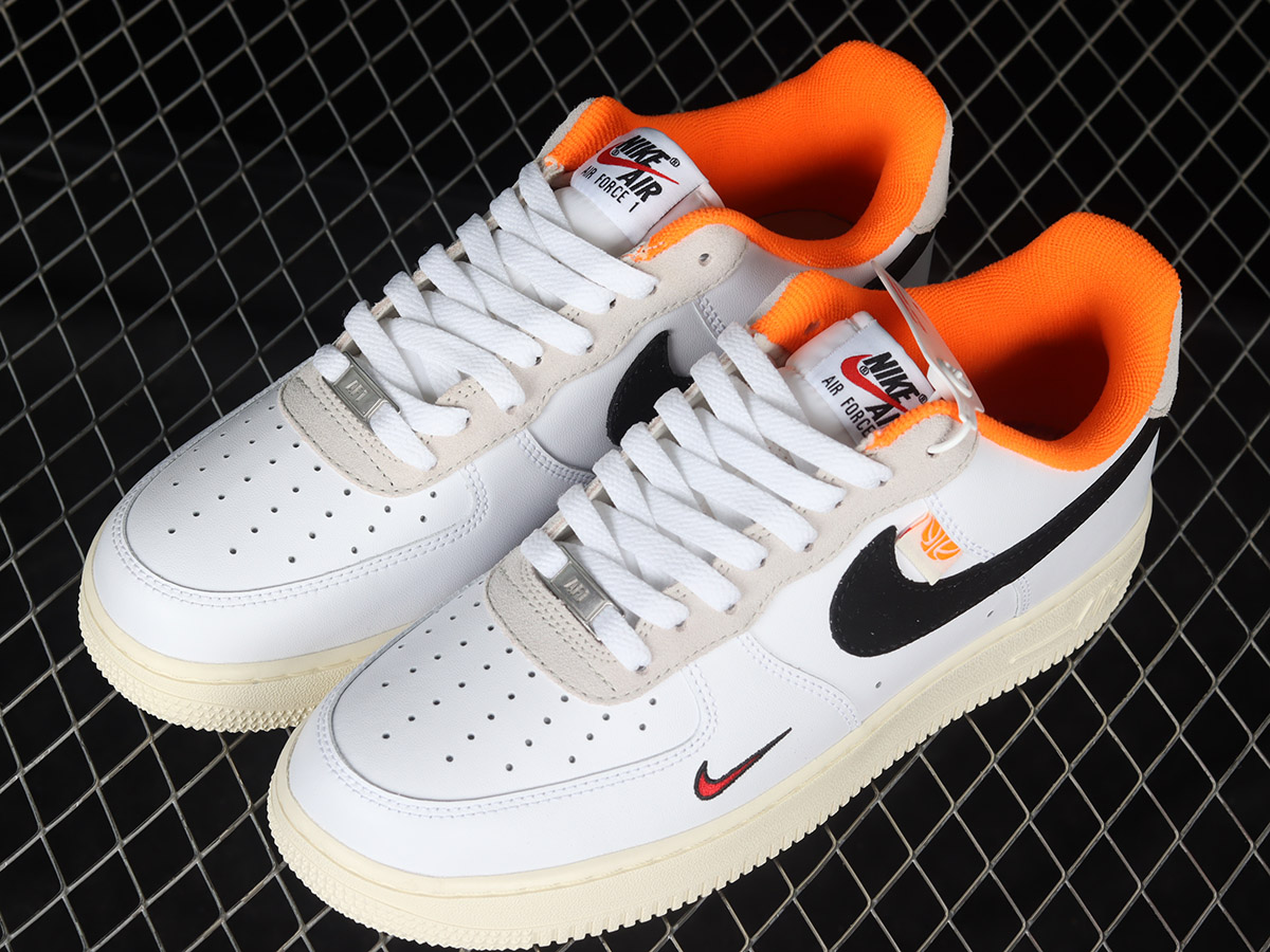 Nike Air Force 1 Low Hoops White Orange Black DX3357-100 For Sale ...