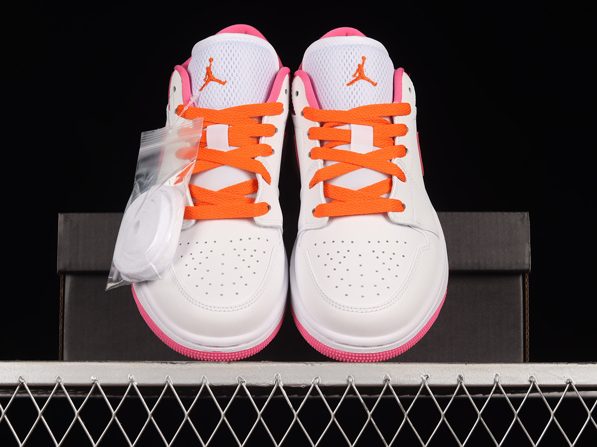 Air Jordan 1 Low GS White/Safety Orange/Pinksicle For Sale – Jordans To U