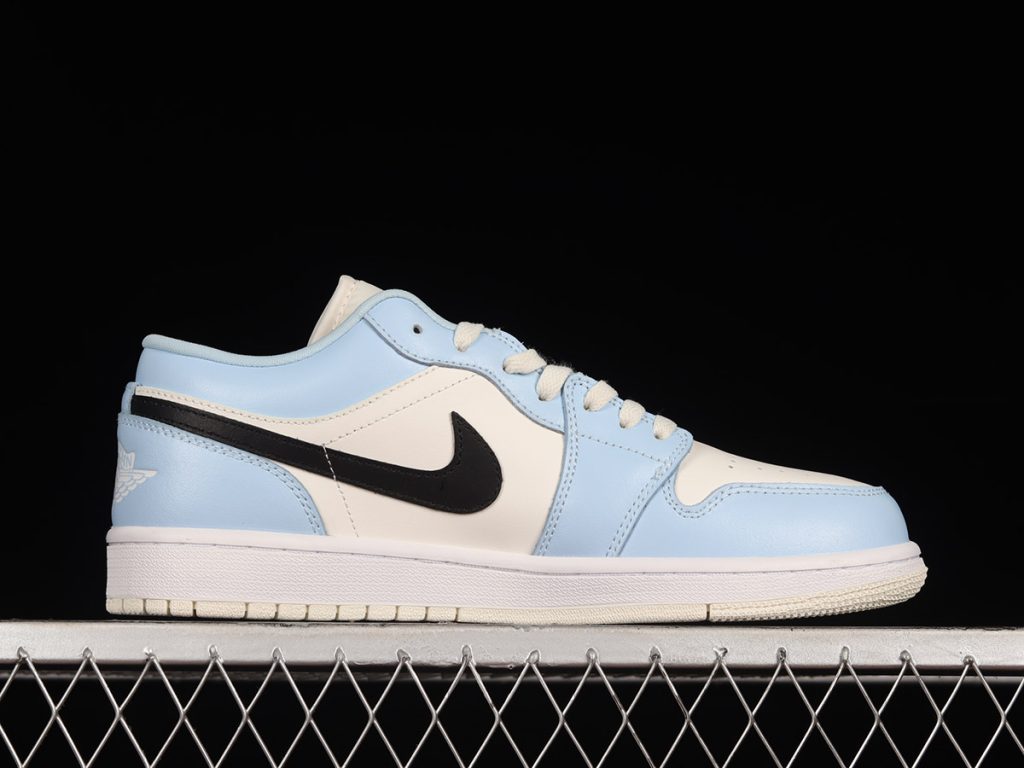 Air Jordan 1 Low Ice Blue/Black/Sail/White For Sale Jordans To U